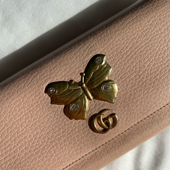 Gucci Farfalla Leather Continental Wallet - Picture 3 of 14